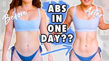I did 1000 CRUNCHES in ONE DAY **SHOCKING RESULTS** // Can you get a SIX PACK in ONE DAY??