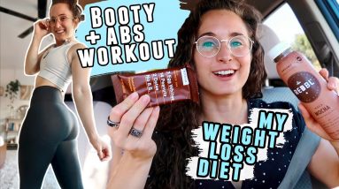 How I'm Changing My Diet to LOSE WEIGHT WITHOUT TRACKING + Complete BOOTY & ABS Workout 🍑