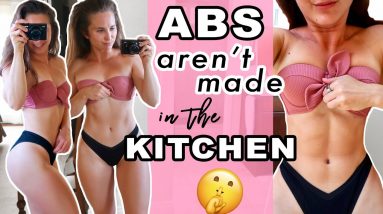 The BIGGEST Ab Myth | Sharing 2 BIG SECRETS | Full day of eating while traveling to hit my macros