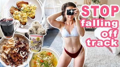 How to STOP Falling Off Track | STOP YO-YOING and START making REAL PROGRESS | What I Eat In a Day