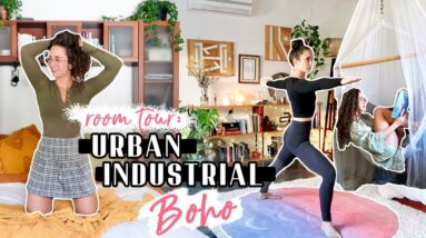 ULTIMATE HEALTHY BEDROOM DESIGN | Room Tour: Urban Industrial Boho