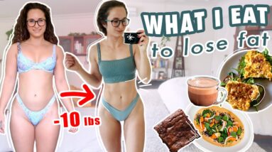 WHAT I ATE to LOSE 10 POUNDS | My New Macro Goals + Workout Schedule for FAT LOSS