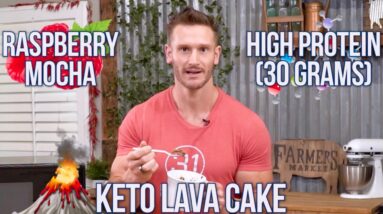 Chocolate Raspberry Keto Lava Cake Recipe (with or without Coffee)