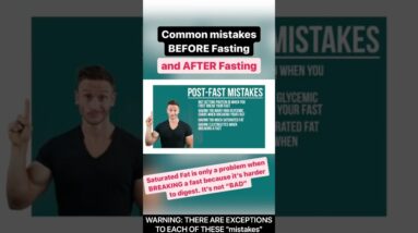 List of Intermittent Fasting Mistakes in 39 Seconds #shorts