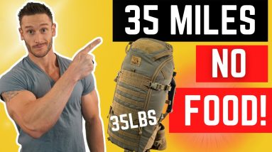 I'm going to walk 35 miles FASTED (35lb Ruck)