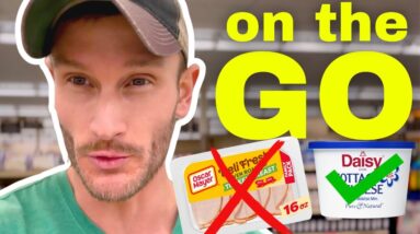 Travel Stop Grocery Haul - High Protein Fat Loss Foods ON THE GO (road trip, truckers, vacation)