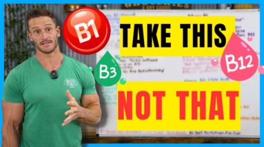 Complete Guide to B-Vitamins for Fat Loss, Longevity, Sugar (B1, B3, B6, B9, B12)
