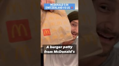 McDonald’s in Switzerland is Drastically Healthier than the US (I tried it myself) #shorts