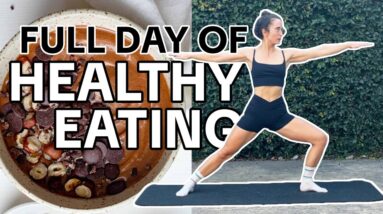 Full day of HEALTHY EATING for Fitness Goals & Skin Health